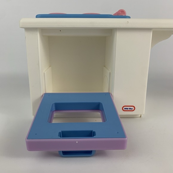 Vintage Little Tikes Refrigerator Sink Stove Stools My Size Barbie Dollhouse Set - Picture 9 of 16